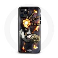 Maniacase Case for Iphone 12 Pro Max Genos One Punch Man Anime Manga juoda