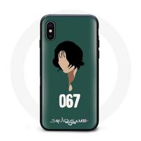 Iphone XS Max case - Squid Game - Kang Sae Byeok No 067 - Soft - Green - Fan art