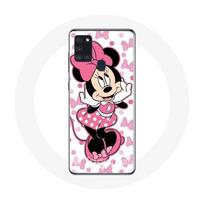 Coque Samsung Galaxy A21S Minnie Mouse Dessin animé mignon rose