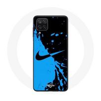Samsung Galaxy A12 Case Nike Logo Blue and Black