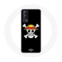 Coque Vivo Y72 One Piece Manga Tete de Mort Fond Noir juoda