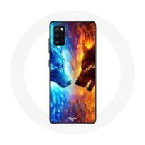 Coque Samsung Galaxy A41 Loup de Glace et de feu