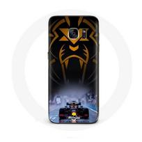 Coque pour Samsung Galaxy S6 edge Formule 1 Sebastian Vettel Pilote automobile F1 Noir