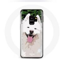 Coque pour samsung galaxy S9 plus Samoyède Blanc Race de chiens