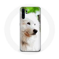 Coque pour Huawei P30 pro Chien Samoyède Blanc