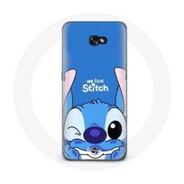 Coque pour Samsung Galaxy A5 Stitch mignon fond bleu