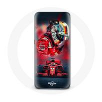 Coque pour Samsung Galaxy A5 2017 Formule 1 Sebastian Vettel Pilote F1 Rouge