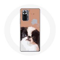 Coque pour Xiaomi Redmi Note 10 Pro Épagneul japonais Noir et Blanc Race de chiens