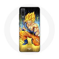 Coque pour Samsung Galaxy A02 Son goku dragon ball corps enervé