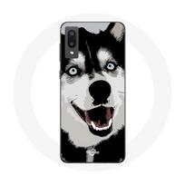 Coque pour Samsung Galaxy A02 Husky de Sibérie Yeux Bleus