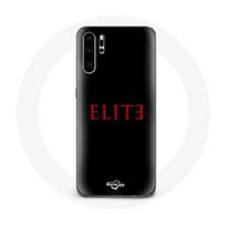 Case - Huawei - P30 Pro Elite - Red Logo - Black Background - Hard Case juoda