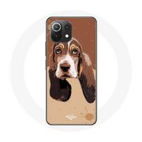 Coque pour Xiaomi Mi 11 Lite Basset Hound chien visage