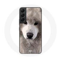 Coque pour Samsung Galaxy S21 FE Samoyède Gris Race de chiens