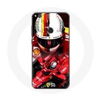 Coque pour Huawei P8 Lite 2017 Formule 1 Sebastian Vettel F1 Rouge