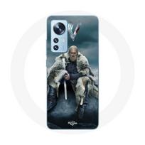 Coque pour Xiaomi Mi 12 / 12X Vikings Série Saison 6 Ragnar Lothbrok logo V Epée Gris Fond Brouillard