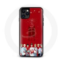 Dėklas iPhone 12 Mini BTS Bangtan Boys Raudonas fonas Kalėdinė dovana 2023