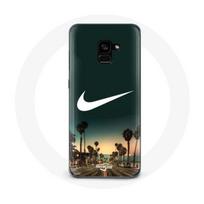 Case - MANIACASE - Samsung Galaxy A8 Plus - Soft - Nike logo palm tree miami - Green