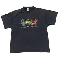 Vintage Ensenada Baja Mexico Surfing Beach Black Y2K Unisex T-Shirt S