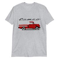 1957 Chevy Cameo Pickup Truck Antique Collector Custom Art Short Sleeve Unisex T-Shirt S