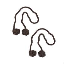 2Pcs Curtain Tiebacks Drape Tie Backs Double Ball Modern Home Decoration Rope Ties
