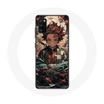 Case - Maniacase - Samsung Galaxy S20 Plus - Demon Slayer Tanjiro - Flexible - Black