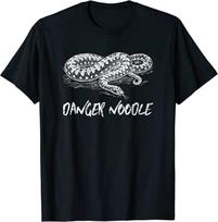 Funny Snake Shirt Danger Noodle Snek Meme Hognose Reptiles Unisex T-Shirt S gray