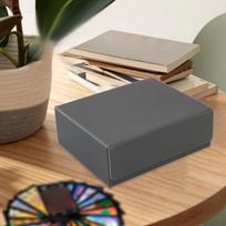 Trading Card Storage Box Triple Compartments Scratch Resistant Deck tamsiai pilka spalva