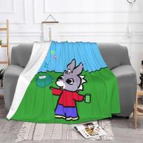 Trotro Cartoon Blanket Flannel Textile Decor Child Gift Multifunction Soft Throw Blanket for Home Travel Bedspread 75x100cm 30x40in
