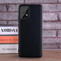 Dėklas Samsung Galaxy A53 A73 A33 A23 A13 5G coque Prabangus tekstilinis Odinis telefono dėklas Samsung Galaxy A53 dėklas funda A73 juoda