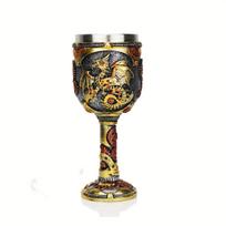 1pc Magic Dragon Beer Glass Resin Red Wine Tall Glass Mechanical Dragon Glass Vintage Wine Glass Easter Halloween Home Gift Easter gift Mechanical Dragoon Mug black