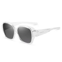 New Set of Glasses Dual-Use Polarized Sunglasses for Women Myopic Sunglasses Tr90 Driving Sun-Proof Sun Glasses Men white