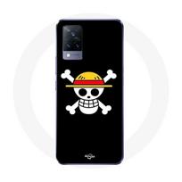 Coque Vivo v21 5G Drapeau One Piece Pirate Rap et Chapeau de Paille