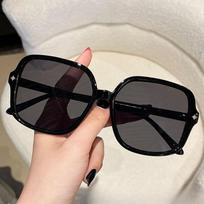 Mi Ding Pieno Rudumo Didelio Rėmelio Saulės Akiniai Xiaohongshu Douyin Interneto Įžymybių Madingi Anti-UV Moteriški Saulės Akiniai black
