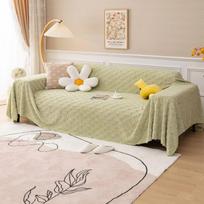 Pliušinė antklodė Medvilnė Šilta Minkšta Sofa Rankšluostis Pliušinė Antklodė Patalynė Namų dekoras Dovanų Sofos Užvalkalas 180x130cm beige