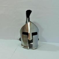 Spartan Helmet Roman 300 Movie Šalmas Black Plume gray