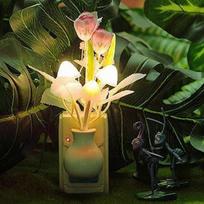 Mini Tulip Night Light Minkštas romantiškas jutiklis Kūdikio lovos kambario lempa namų dekoravimui
