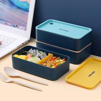 Nešiojama priešpiečių dėžutė vaikams mokyklinė mikrobangų krosnelė plastikinė Bento dėžutė su kilnojamais skyriais salotų vaisių maisto konteinerių dėžutė rožinė