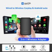 Belaidis „Carplay“ adapteris paverčia OEM laidinį į belaidį „Carplay Dongle Plug & Play“, skirtą automobiliams nuo 2017 m., skirtas „Apple iPhone iOS 10+“ carplay