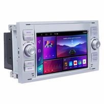 REAKOSOUND Android Player Automobilinis leistuvas, skirtas Ford Car Radio Android Auto Radio Automobilinis Stereofoninis Automobilinis Radijas Automobilis MP5 GPS Veidrodis Link Galinis Vaizdas BT FM 8581-7''-6+128 balta