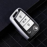 Automobilio rakto dangtelio dėklo krepšio laikiklis, skirtas VW Golf 7 MK7 Tiguan MK2, skirtas Skoda Octavia A7 Kodiaq 2015–2021 m. sidabras