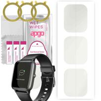 3x apgo Hydrogel Matte Screen Protector for Hama Fit Watch 5910, Hydrogel Film, Flexible, Soft TPU with positioning layer easy installation