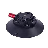 6Inch Aluminum Car Suction Cup with 360 Ballhead Vacuum Phone Camera Mount for Gopro 12 11 9 8 7 6 5 Insta360 DSLR Action Camera black