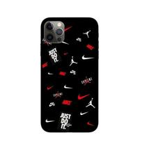 Maniacase Case for Iphone 13 Pro nike jordan white red black background juoda
