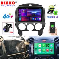 REAKOSOUND 2din Android Car stereo Radio Multimedia Video Player Navigation GPS For MAZDA 2 Mazda2 2007-2014 Head Unit Carplay 4+64+AHD
