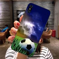 Fire Soccer Football telefono dėklas, skirtas Xiaomi Mi 12 11T 10T 9T Lite Pro Ultra Note 10 Poco F3 F4 X4 GT minkštas juodas telefono dangtelis Xiaomi 12 or 12X