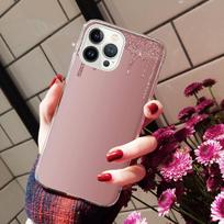 Phone Cases For iPhone 14 12 11 13 Pro Max Case Silicone Funda on iPhone 13Mini X XS Max XR 8 7 14 Plus Dripping Glitter Pink iPhone 7 8 SE