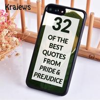 Krajews Pride And Prejudice Jane Austen Phone Case Cover For iPhone 14 5 6s 7 8 plus XR XS 11 12 13 pro max Samsung S21 S22ultra Samsung S22ultra white