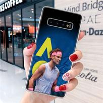 Rafaelio Nadalio teniso telefono dėklas Samsung Galaxy S20 FE S21 S22 Ultra S10 Plus S10E S8 S9 + S7 Edge J4 prabangus minkštas dėklas Samsung S20 FE black