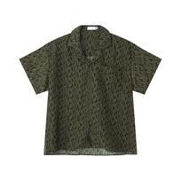 Men's Summer New Product Retro Floral Korean Loose Casual Short Sleeved Shirt M