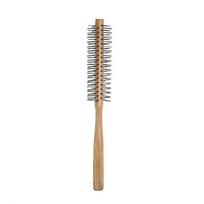 Wood Handle Round Rolling Brush Straight Curly Hair Styling Comb Resistant Anti-static Bobo Head Styling Comb Head Massage Comb CHINA